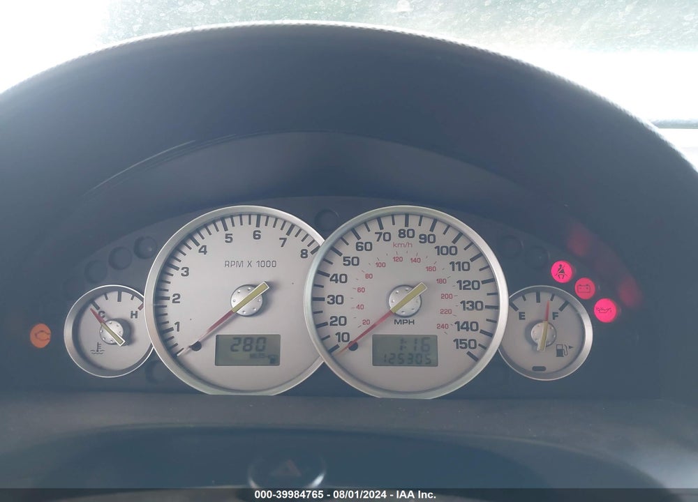 2002 MERCURY COUGAR V6 VIN: 1ZWFT61L225605505