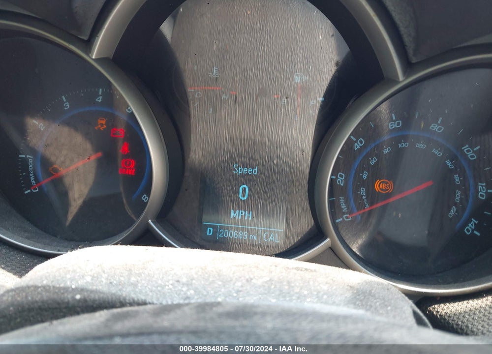2012 CHEVROLET CRUZE 1LT VIN: 1G1PF5SC1C7106592