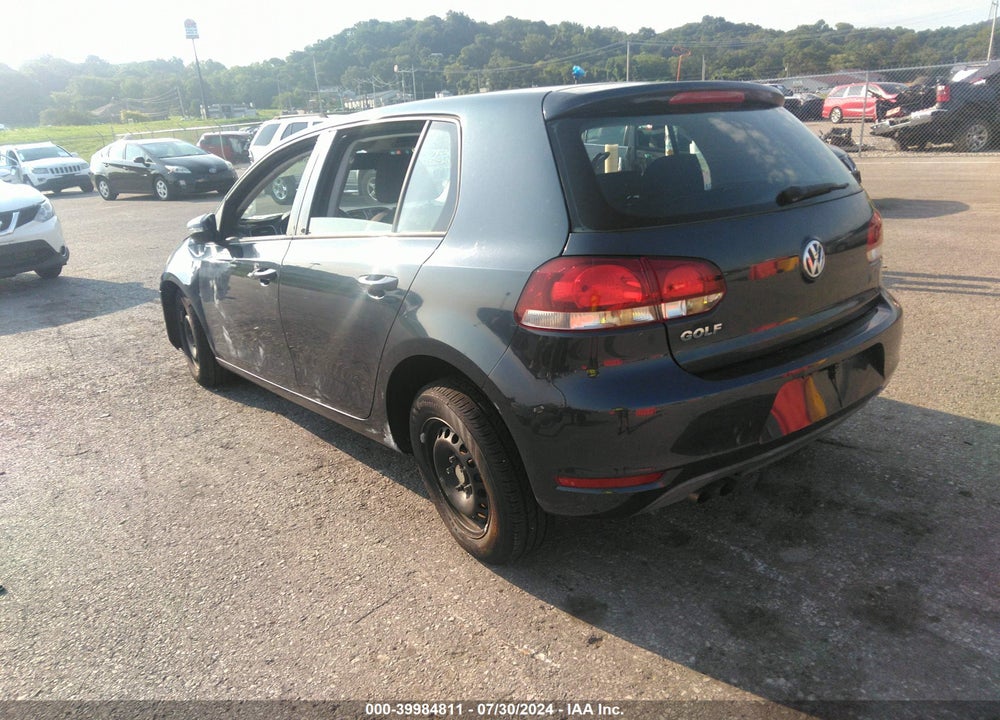 2012 VOLKSWAGEN GOLF 2.5L 4-DOOR VIN: WVWDA7AJ9CW109315