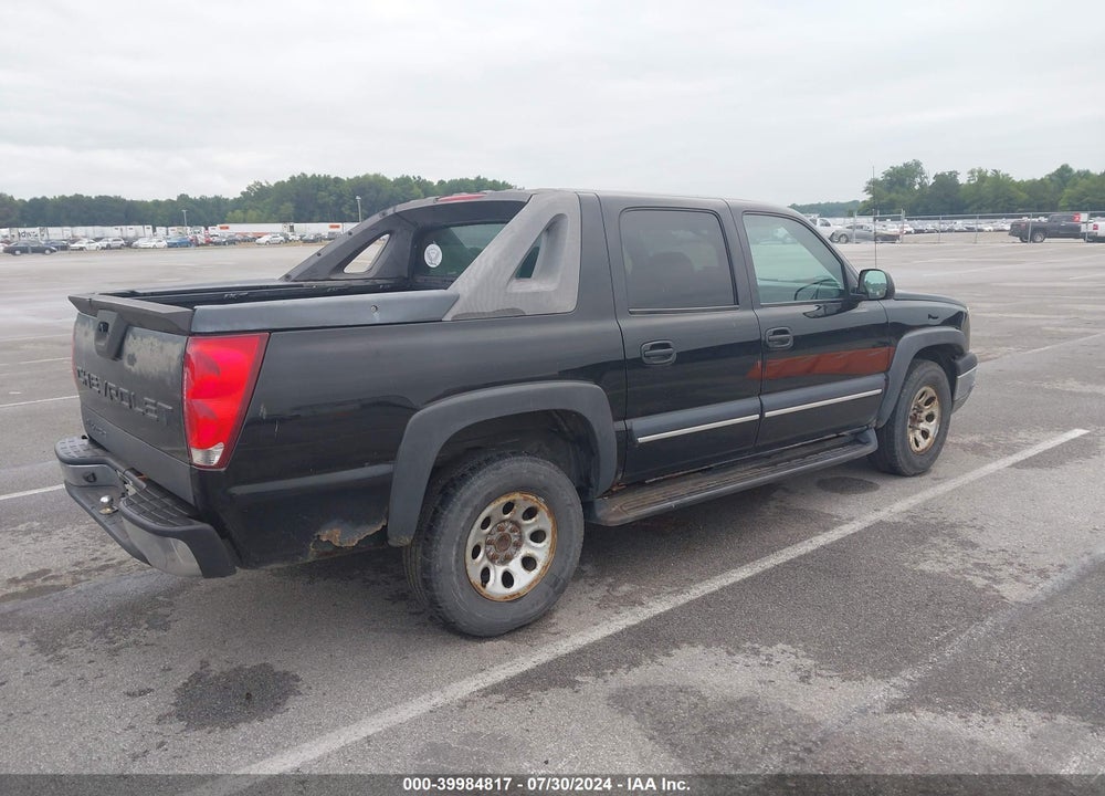 2004 CHEVROLET AVALANCHE 1500 VIN: 3GNEC12T34G140594