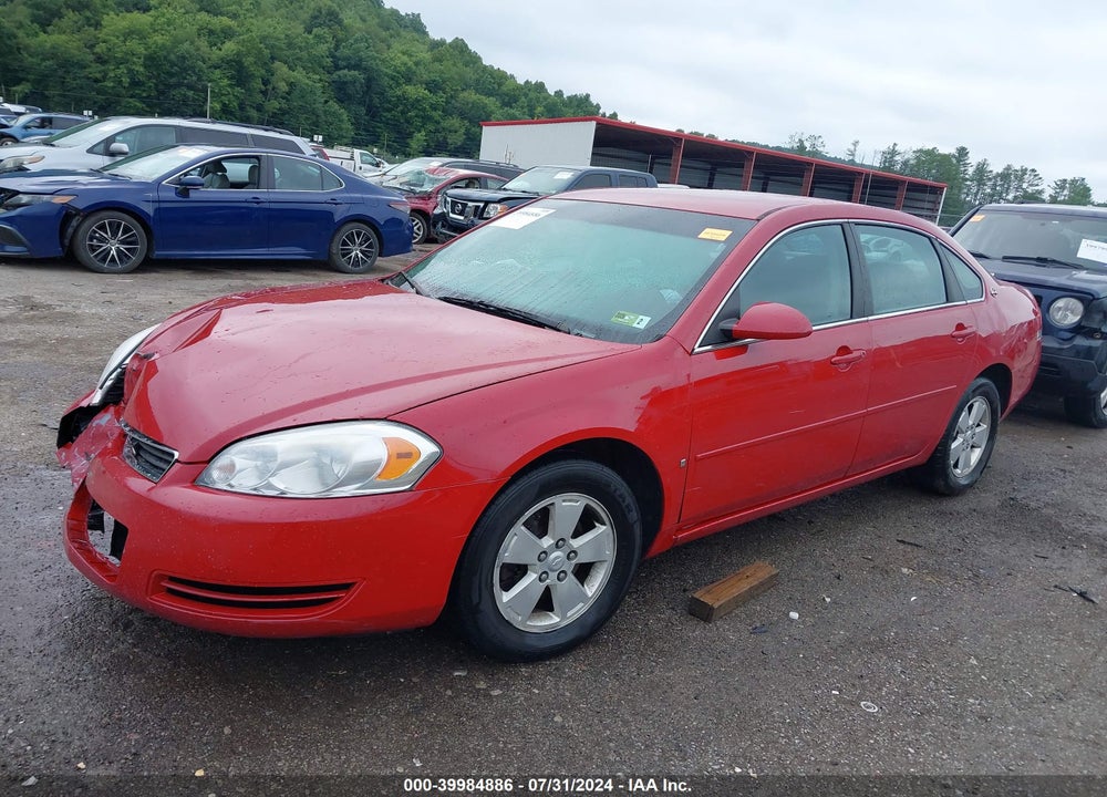 2008 CHEVROLET IMPALA LS VIN: 2G1WB55K381294160