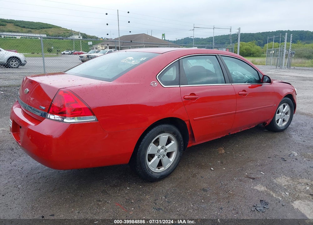 2008 CHEVROLET IMPALA LS VIN: 2G1WB55K381294160