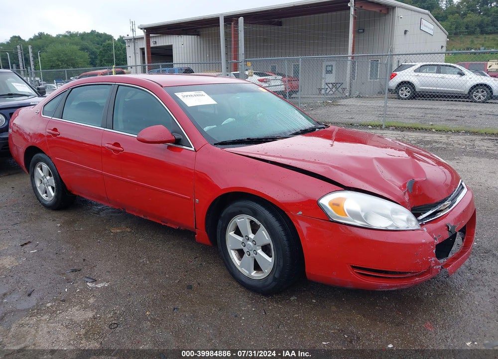 2008 CHEVROLET IMPALA LS VIN: 2G1WB55K381294160