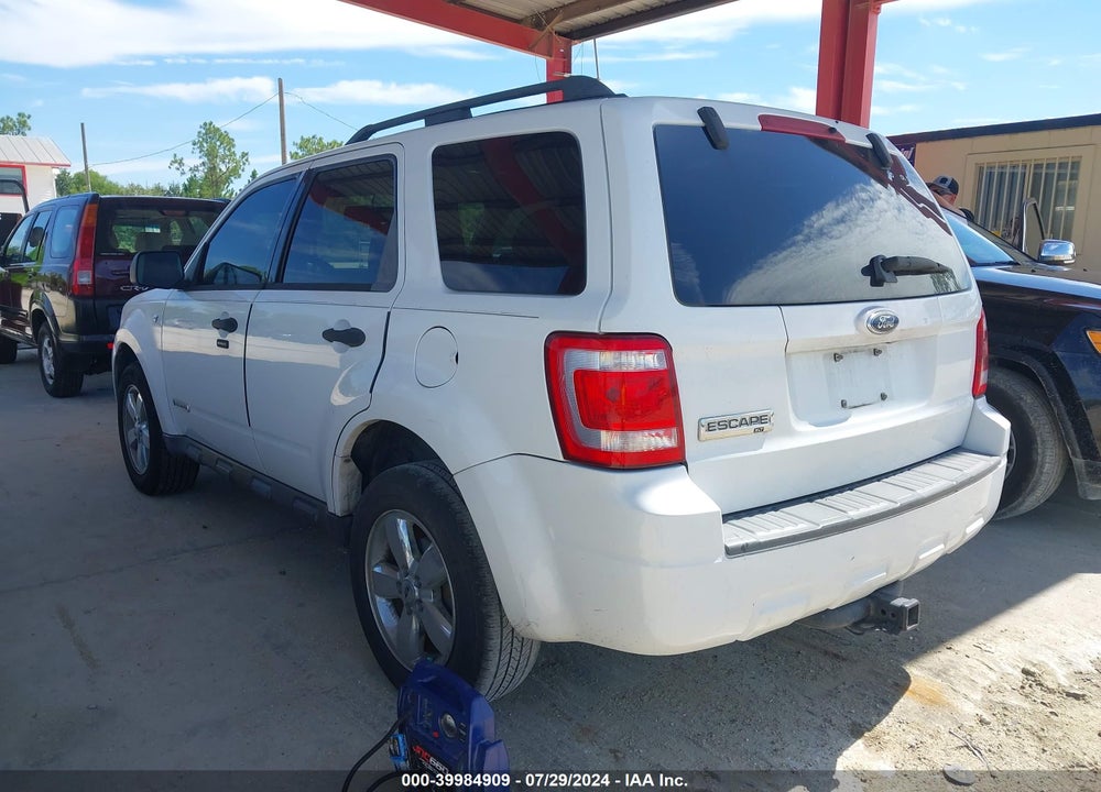 2008 FORD ESCAPE XLT VIN: 1FMCU031X8KD07113