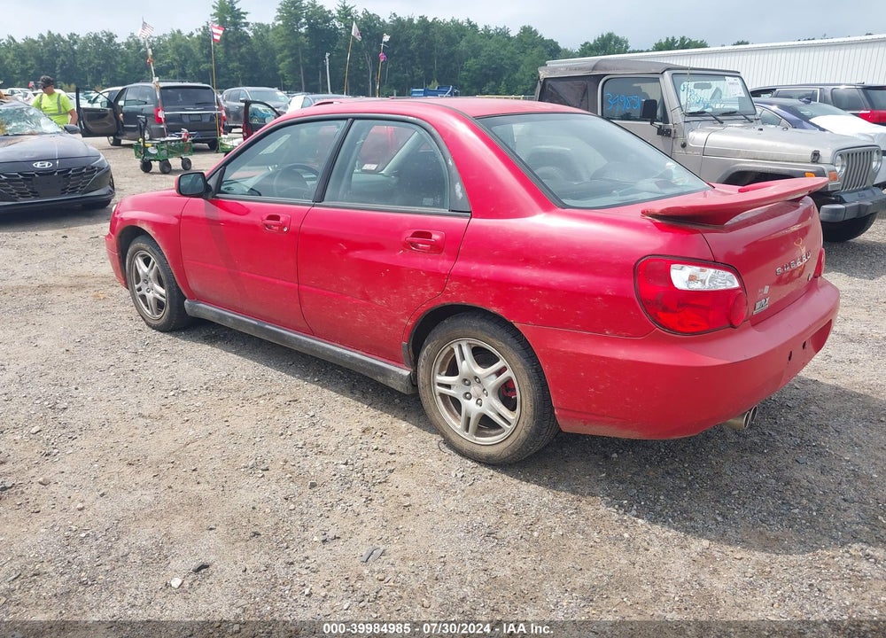 2004 SUBARU IMPREZA WRX VIN: JF1GD29624H515472