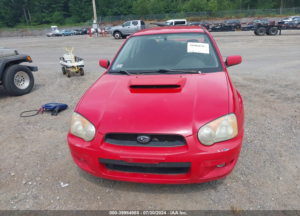 2004 SUBARU IMPREZA WRX VIN: JF1GD29624H515472