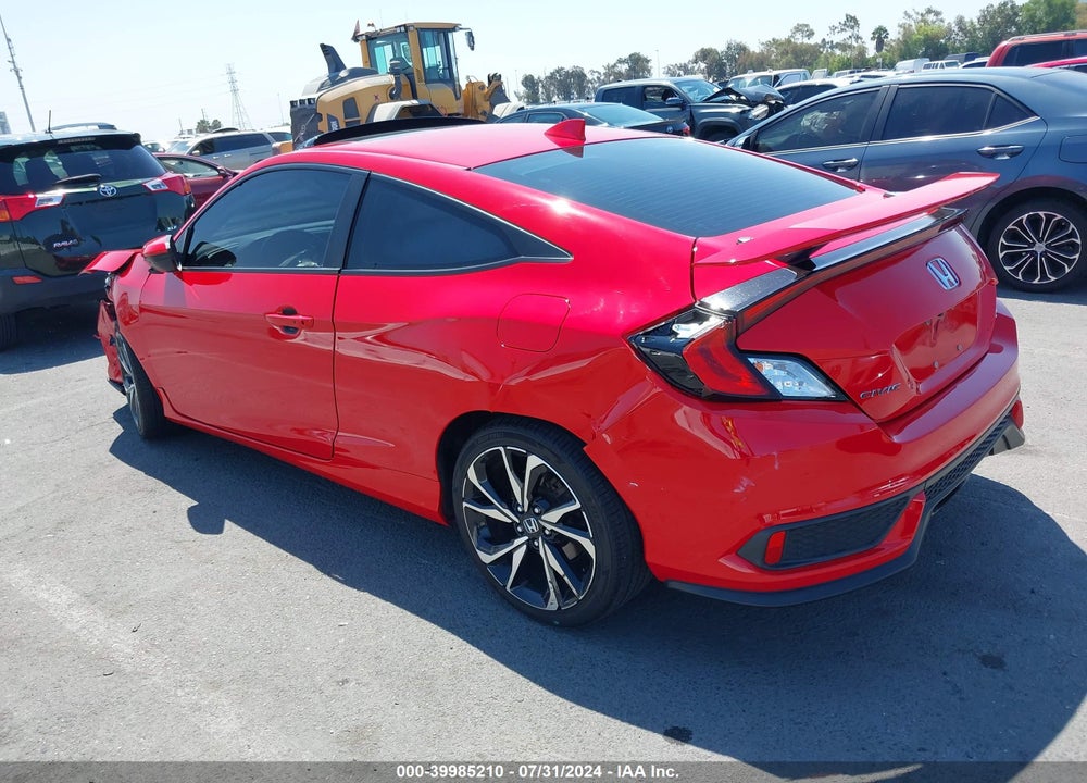 2018 HONDA CIVIC SI VIN: 2HGFC3A58JH753223