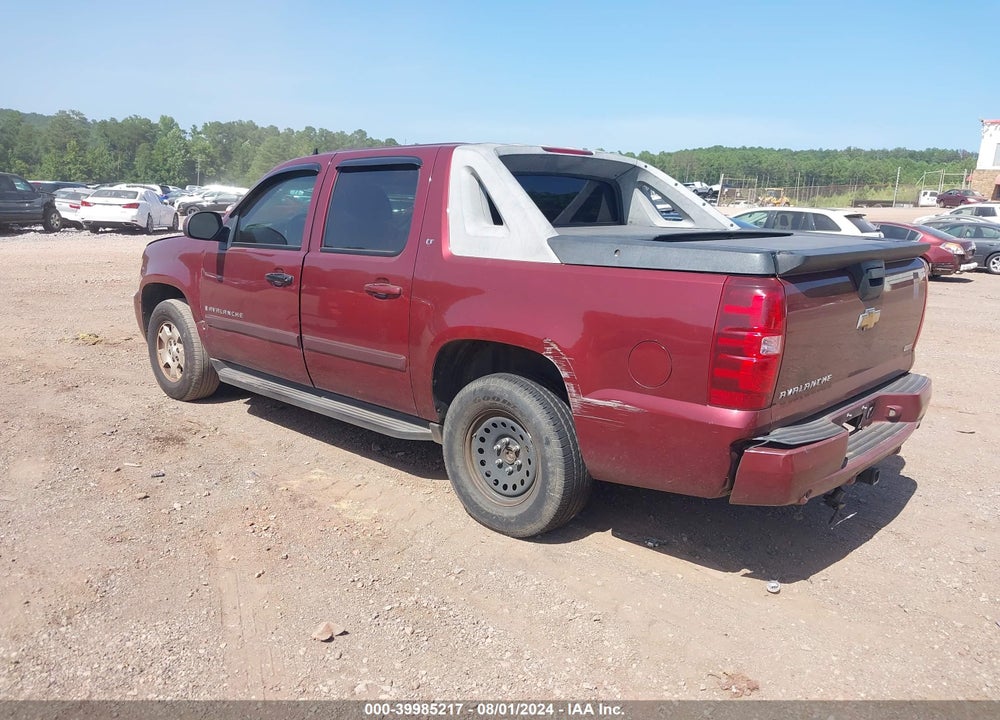 2008 CHEVROLET AVALANCHE 1500 LT VIN: 3GNFK12338G161118