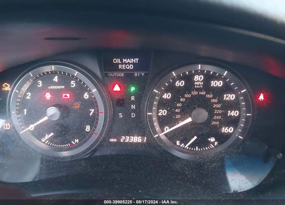 2007 LEXUS ES 350 VIN: JTHBJ46G272024153