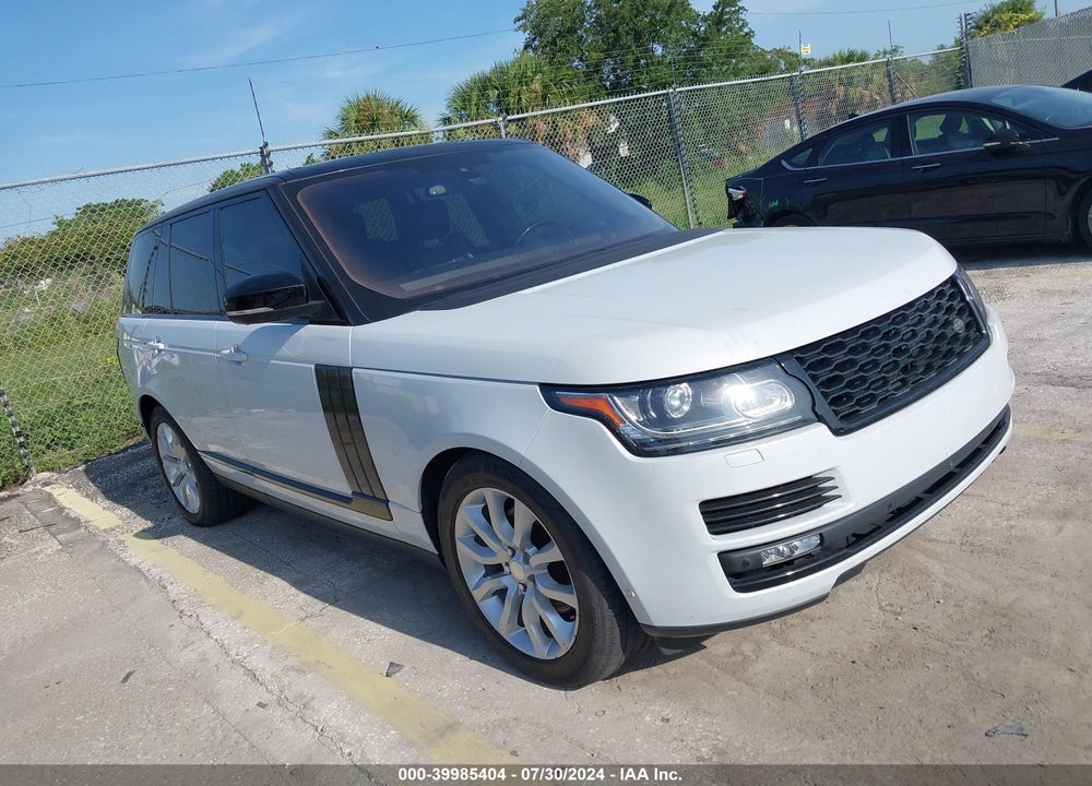 2016 LAND ROVER RANGE ROVER 3.0L V6 TURBOCHARGED DIESEL HSE TD6 VIN: SALGS2KF4GA264311