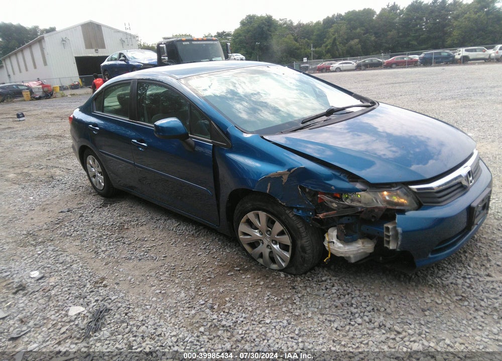 2012 HONDA CIVIC LX VIN: 2HGFB2F5XCH550410