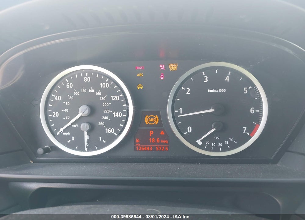 2007 BMW 550I VIN: WBANB53577CP08580