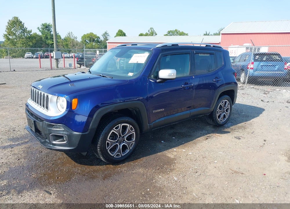 2016 JEEP RENEGADE LIMITED VIN: ZACCJBDT4GPC58763