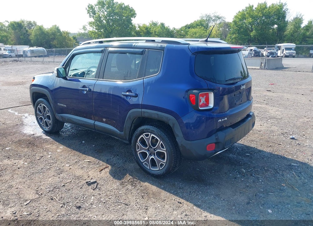 2016 JEEP RENEGADE LIMITED VIN: ZACCJBDT4GPC58763