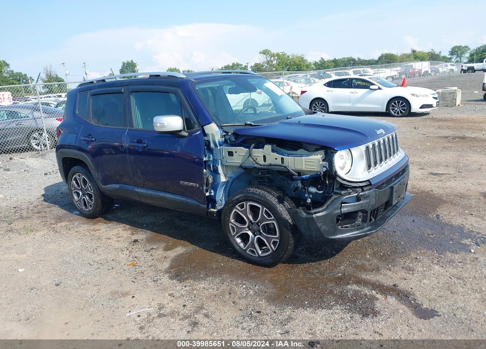 2016 JEEP RENEGADE LIMITED VIN: ZACCJBDT4GPC58763