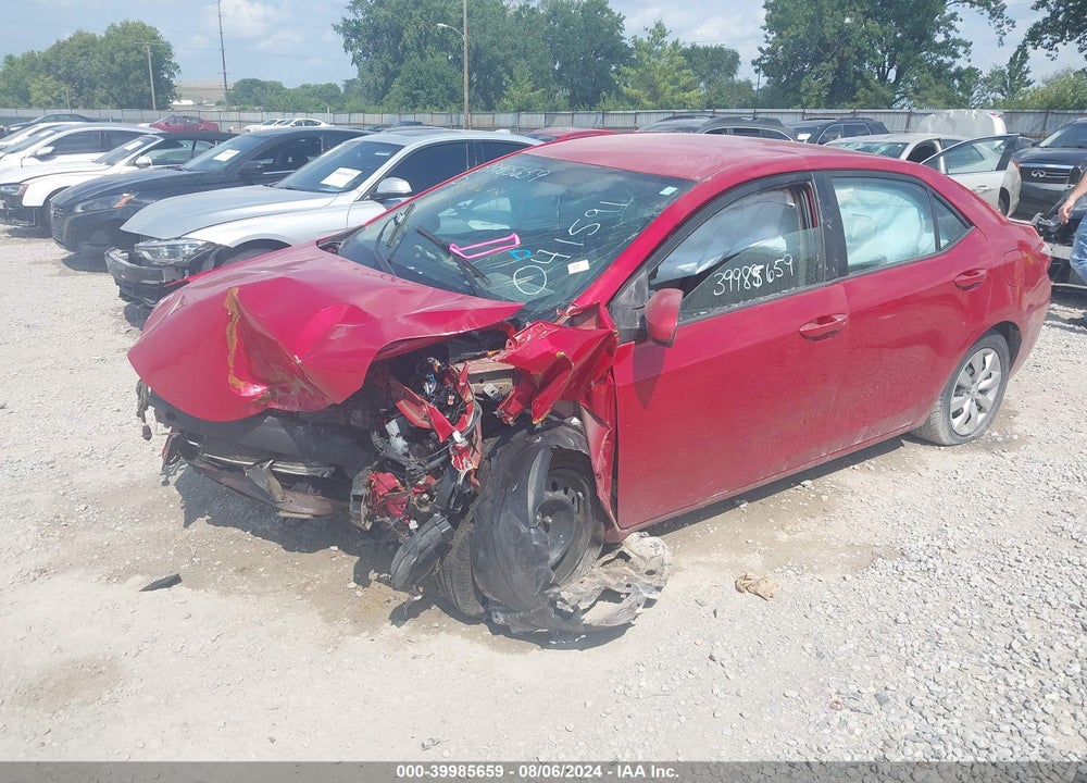 2014 TOYOTA COROLLA LE VIN: 2T1BURHE1EC041591