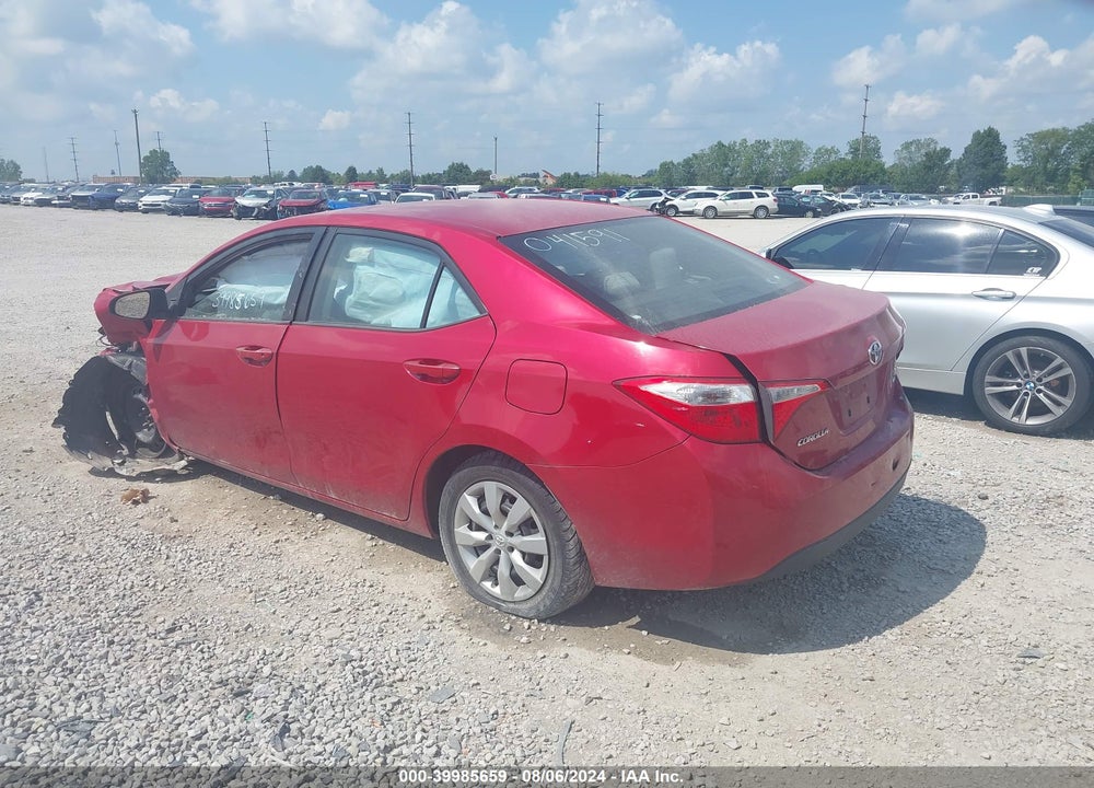 2014 TOYOTA COROLLA LE VIN: 2T1BURHE1EC041591