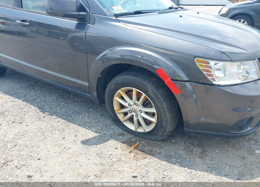 2016 DODGE JOURNEY SXT VIN: 3C4PDDBG0GT106336