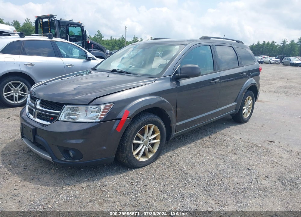 2016 DODGE JOURNEY SXT VIN: 3C4PDDBG0GT106336