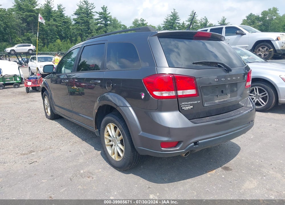 2016 DODGE JOURNEY SXT VIN: 3C4PDDBG0GT106336