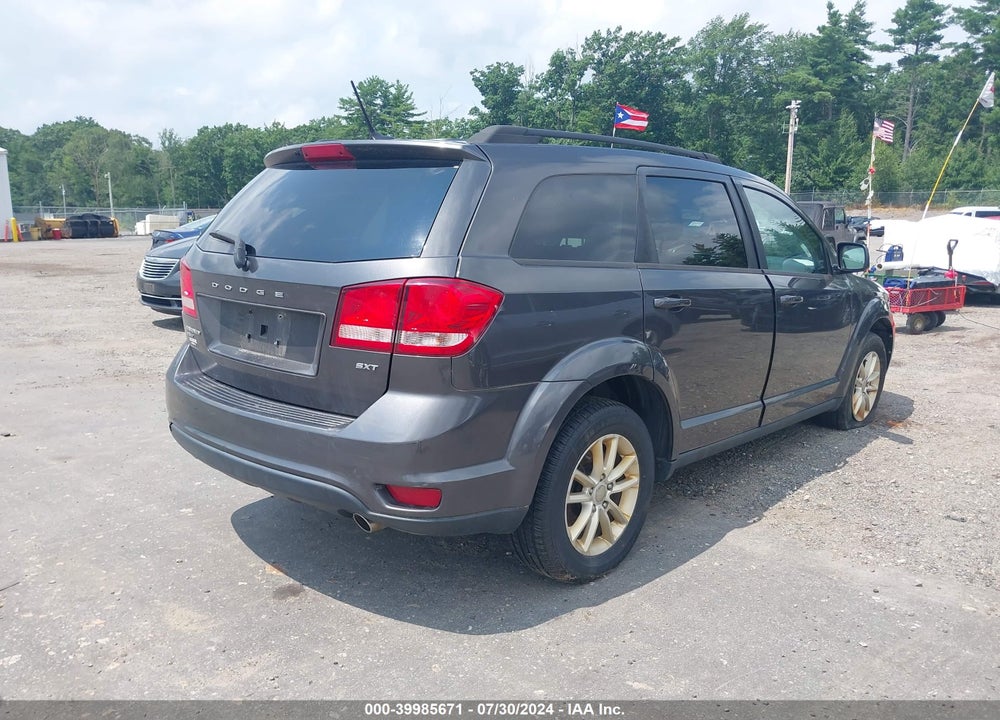 2016 DODGE JOURNEY SXT VIN: 3C4PDDBG0GT106336