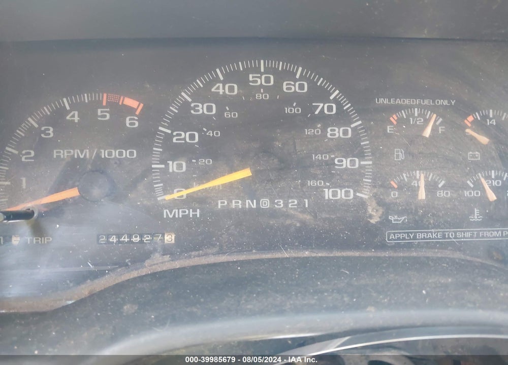 1996 CHEVROLET GMT-400 K1500 VIN: 2GCEK19R7T1257608