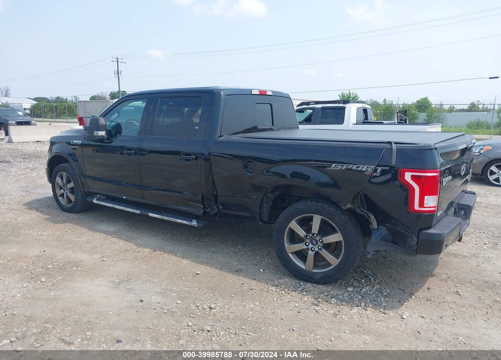2016 FORD F-150 XLT VIN: 1FTFW1EF7GFA01956