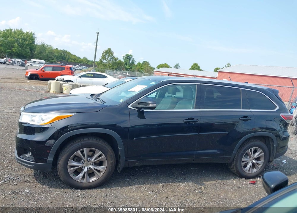 2014 TOYOTA HIGHLANDER XLE V6 VIN: 5TDJKRFH8ES056739