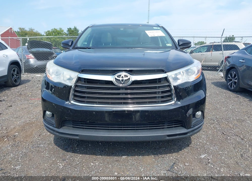 2014 TOYOTA HIGHLANDER XLE V6 VIN: 5TDJKRFH8ES056739