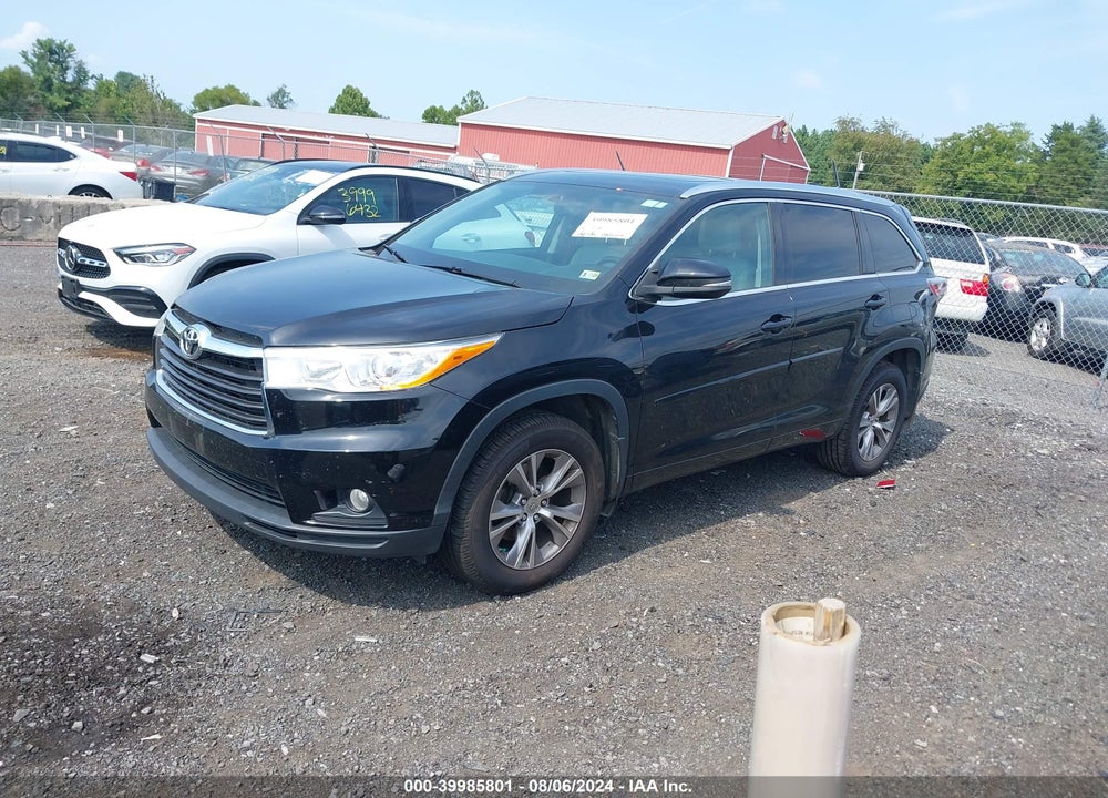 2014 TOYOTA HIGHLANDER XLE V6 VIN: 5TDJKRFH8ES056739