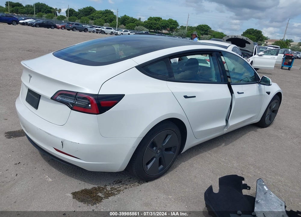 2021 TESLA MODEL 3 STANDARD RANGE PLUS REAR-WHEEL DRIVE VIN: 5YJ3E1EA4MF046458