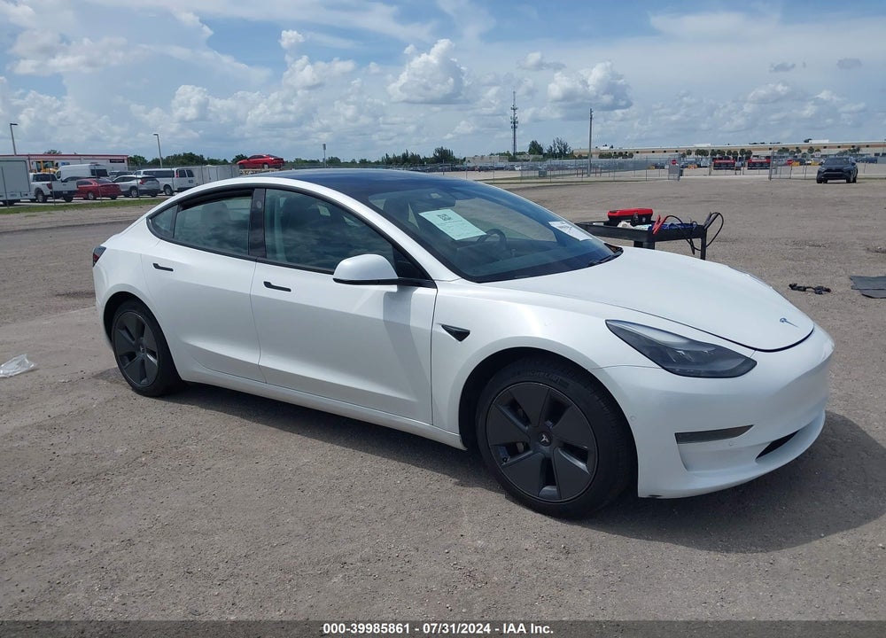 2021 TESLA MODEL 3 STANDARD RANGE PLUS REAR-WHEEL DRIVE VIN: 5YJ3E1EA4MF046458