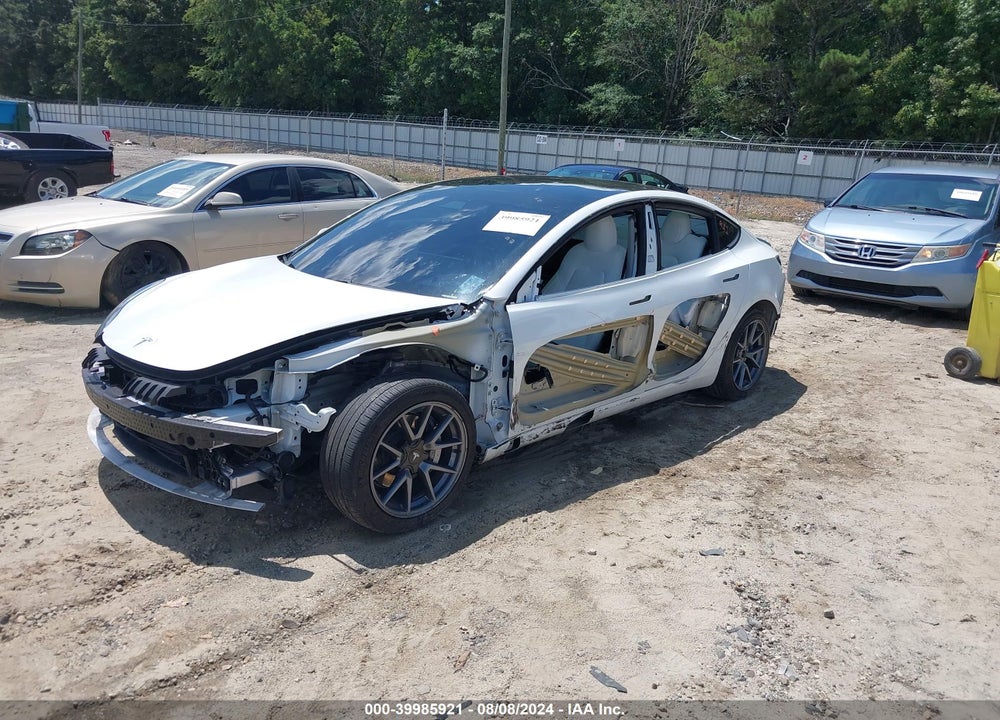 2021 TESLA MODEL 3 STANDARD RANGE PLUS REAR-WHEEL DRIVE VIN: 5YJ3E1EA4MF989613