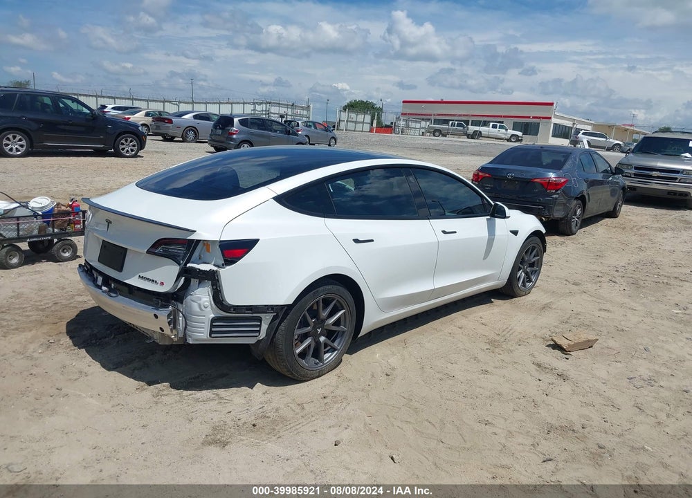 2021 TESLA MODEL 3 STANDARD RANGE PLUS REAR-WHEEL DRIVE VIN: 5YJ3E1EA4MF989613