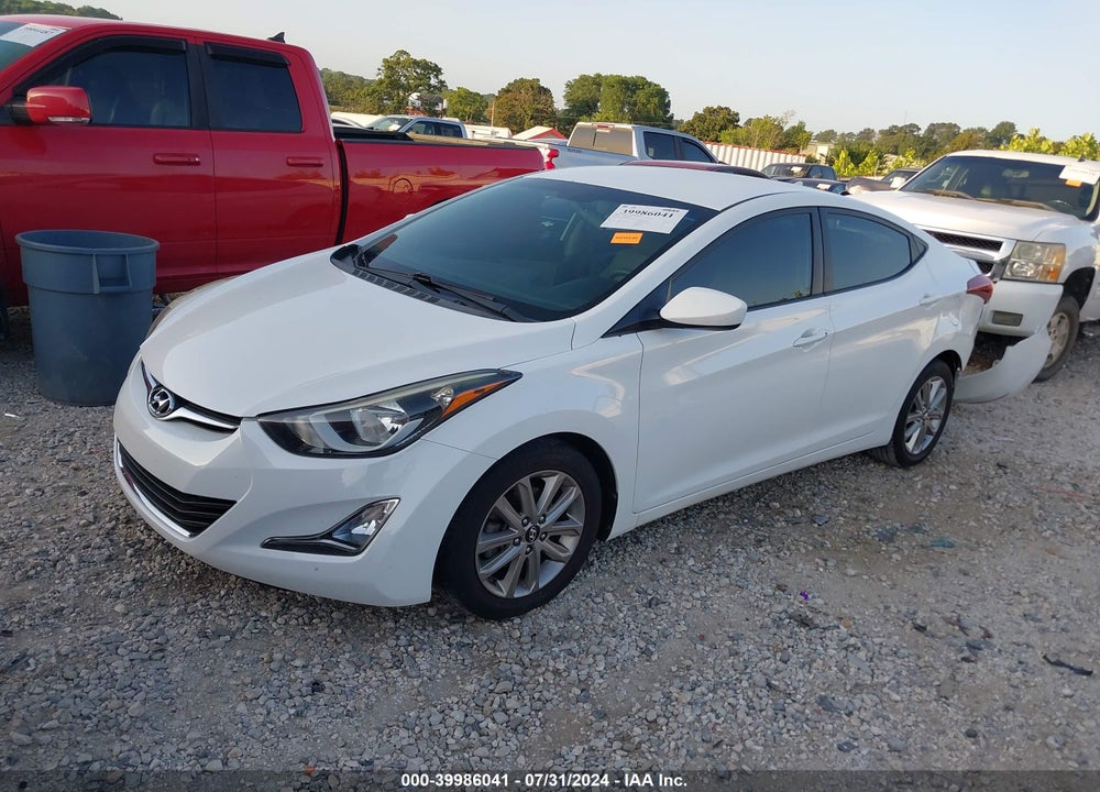 2014 HYUNDAI ELANTRA SE VIN: 5NPDH4AE5EH498623