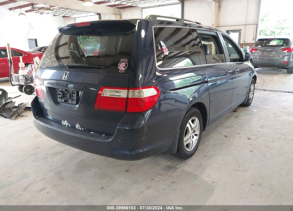 2006 HONDA ODYSSEY EXL VIN: 5FNRL38776B055220