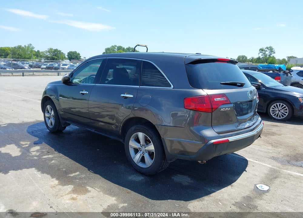 2011 ACURA MDX VIN: 2HNYD2H22BH535347