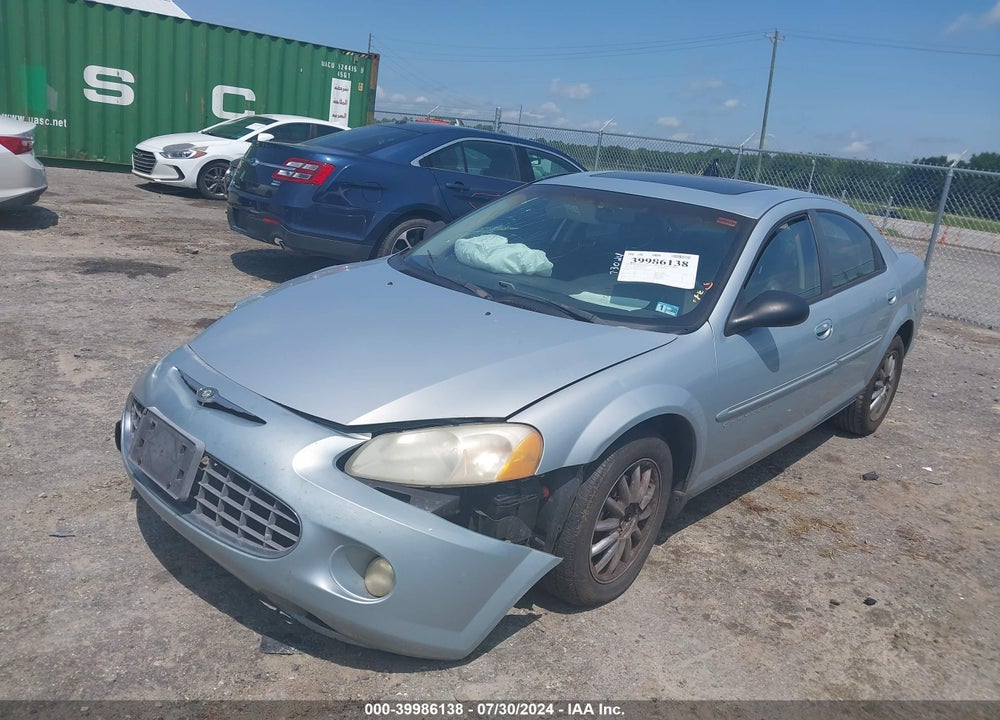 2001 CHRYSLER SEBRING LXI VIN: 1C3EL56U11N730559