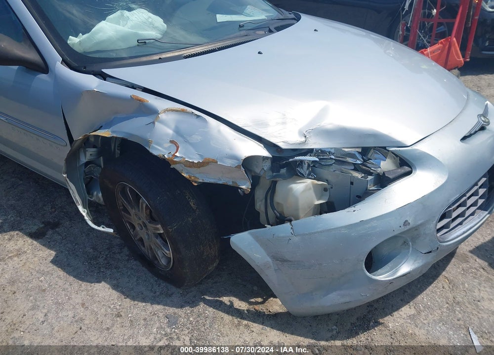 2001 CHRYSLER SEBRING LXI VIN: 1C3EL56U11N730559