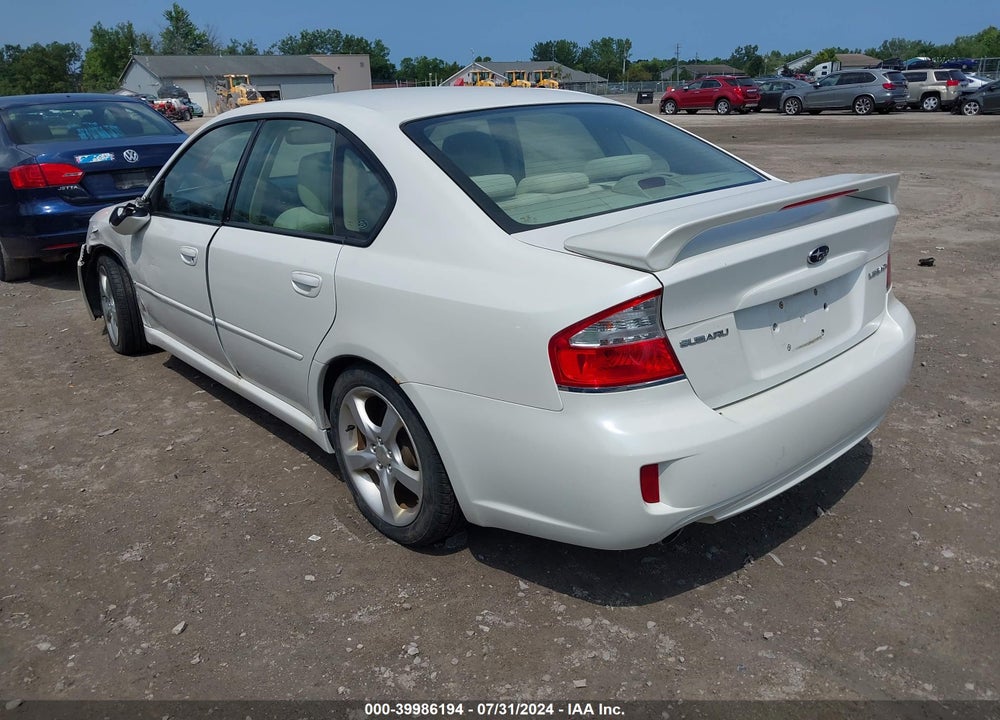 2008 SUBARU LEGACY VIN: 4S3BL616287219907