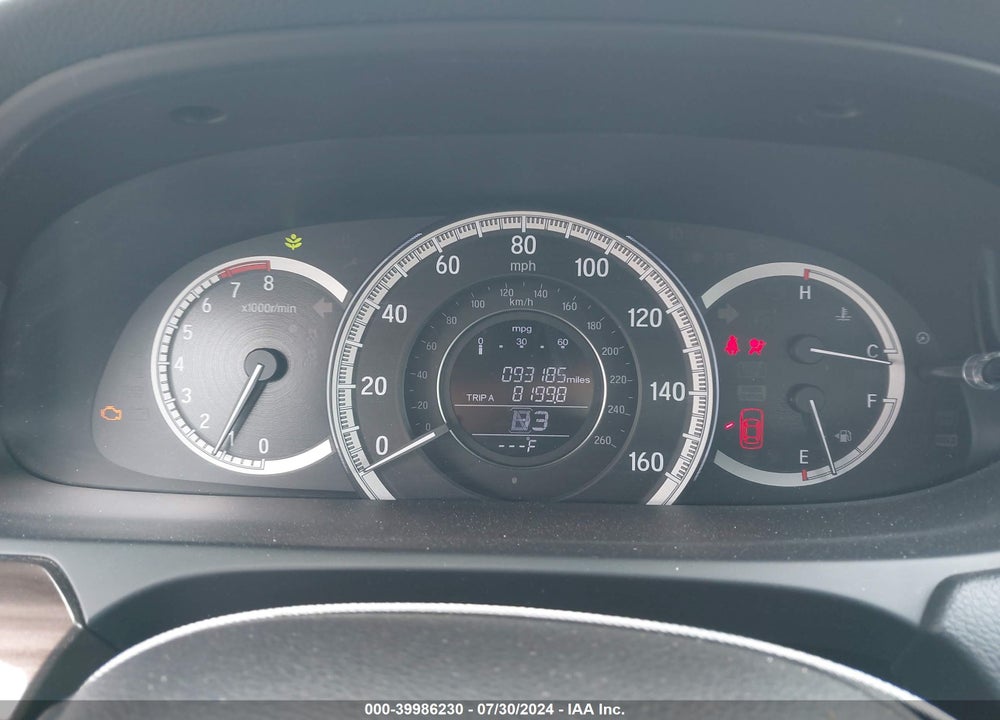 2016 HONDA ACCORD EX-L V-6 VIN: 1HGCR3F84GA001093