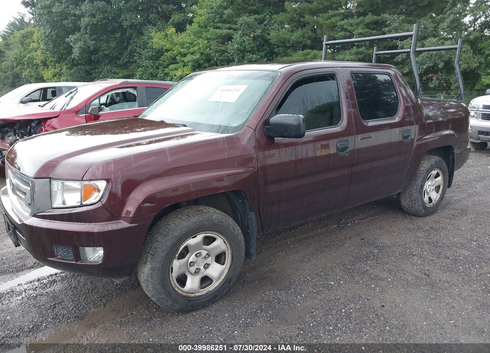 2010 HONDA RIDGELINE RT VIN: 5FPYK1F26AB012353