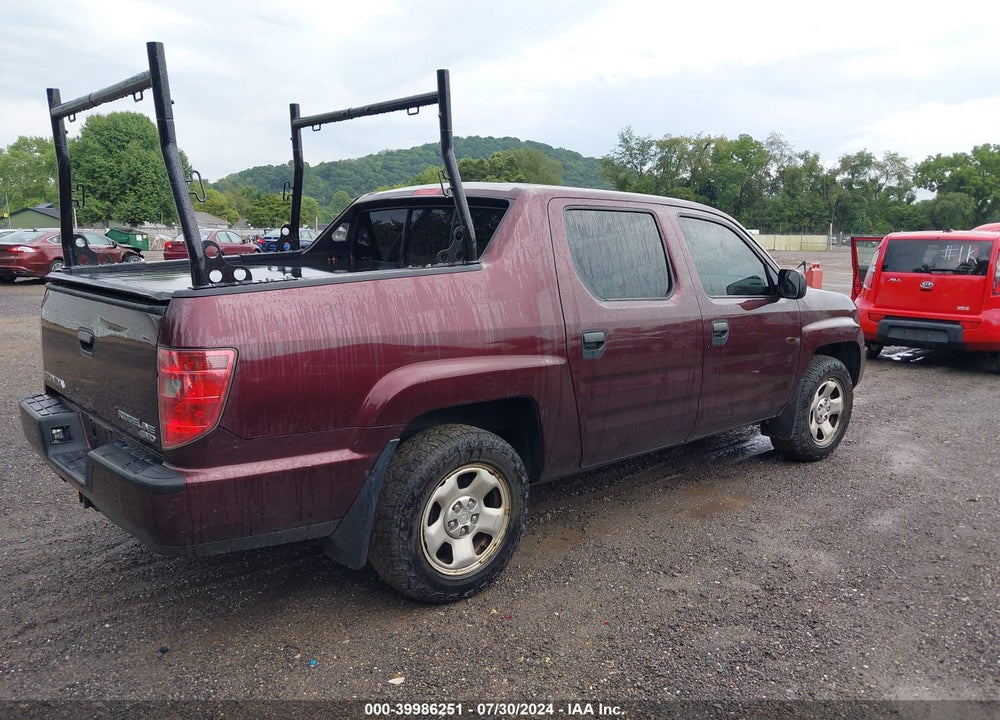 2010 HONDA RIDGELINE RT VIN: 5FPYK1F26AB012353