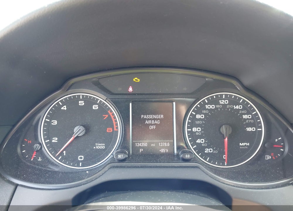 2012 AUDI Q5 3.2 PREMIUM VIN: WA1WKAFP3CA021786