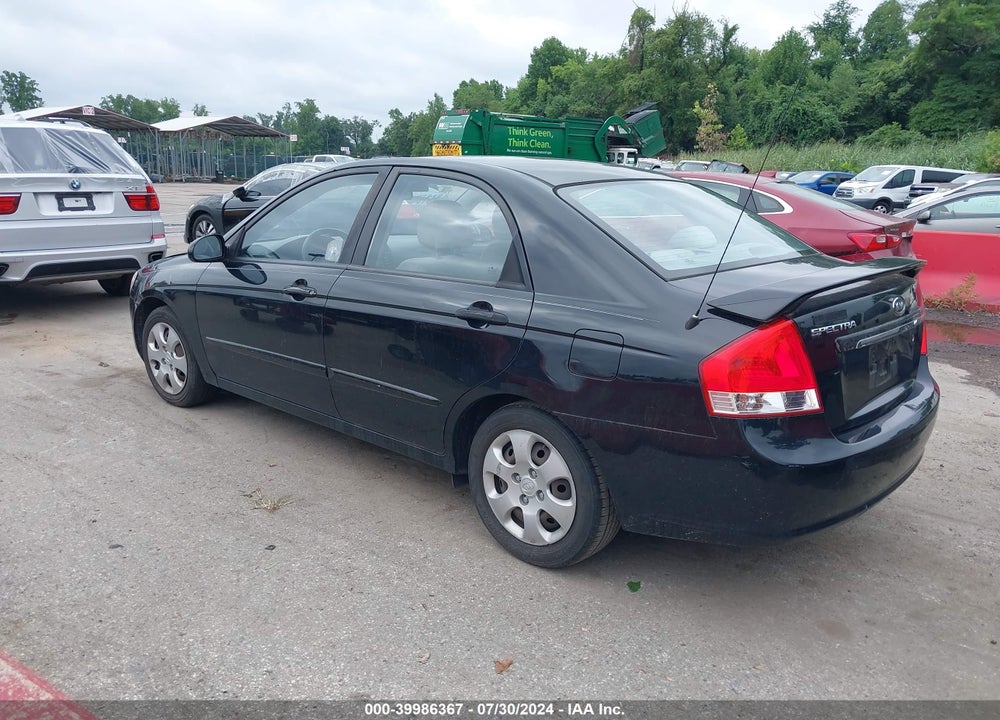 2009 KIA SPECTRA EX VIN: KNAFE221995612448