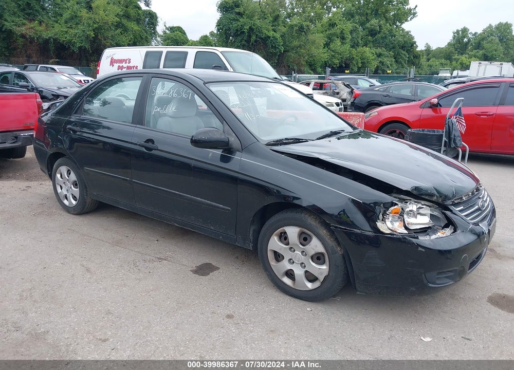 2009 KIA SPECTRA EX VIN: KNAFE221995612448