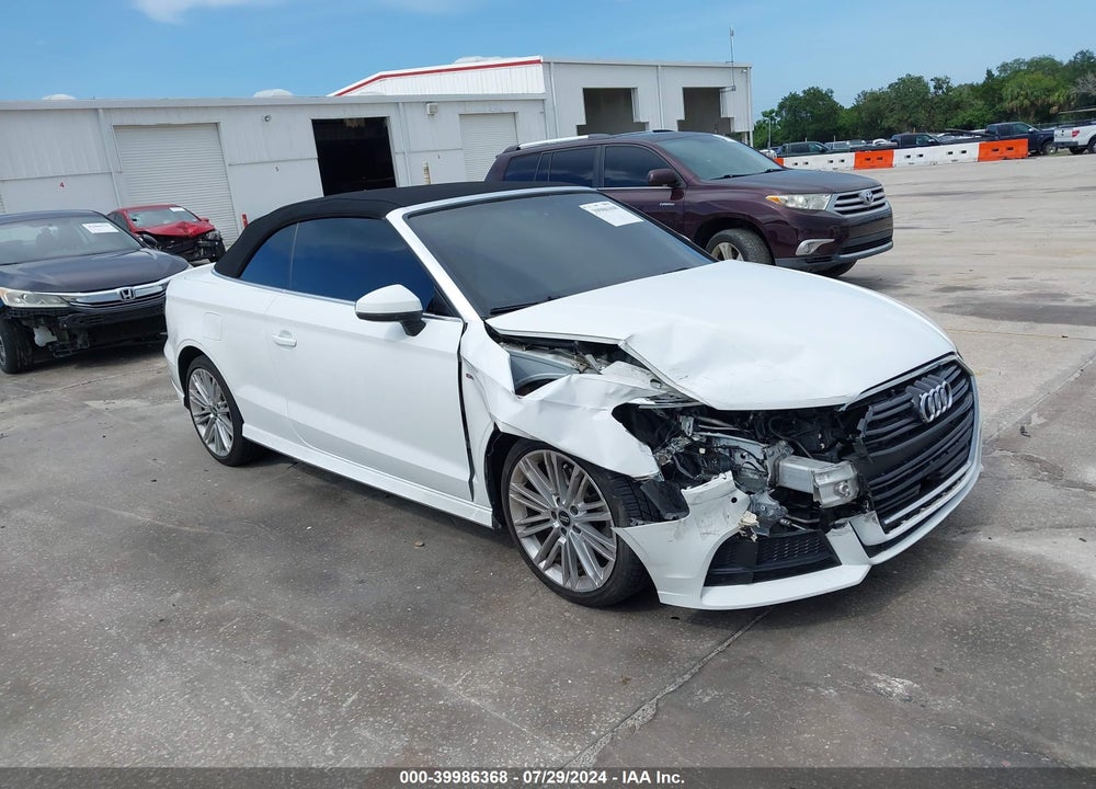 2017 AUDI A3 2.0T PREMIUM VIN: WAUY8LFF7H1025960