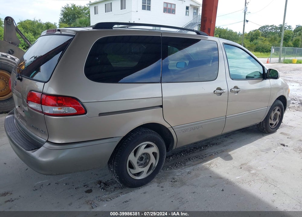 2002 TOYOTA SIENNA XLE VIN: 4T3ZF13C82U480076