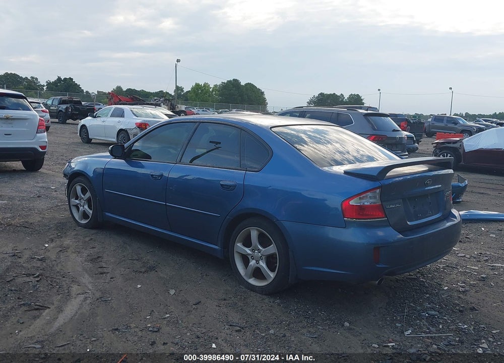 2008 SUBARU LEGACY VIN: 4S3BL626687215826