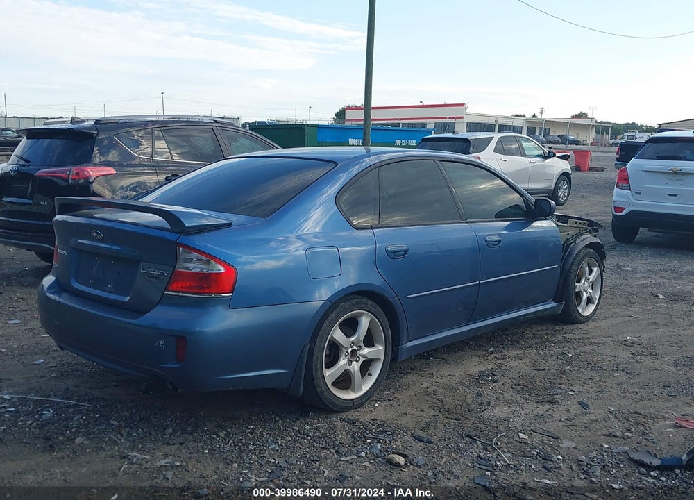 2008 SUBARU LEGACY VIN: 4S3BL626687215826